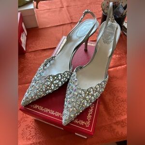 Rene Caovilla Crystal Embellished Pumps Size 41.5